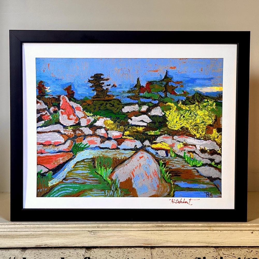 Unframed Landscape giclee Art Print, 11x14 inch signed by artist
